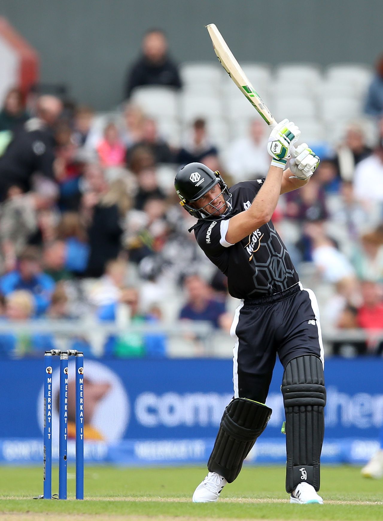 Jos Buttler teed off between rain showers, Manchester Originals vs London Spirit, The Hundred Men's Competition, Emirates Old Trafford, August 5, 2023