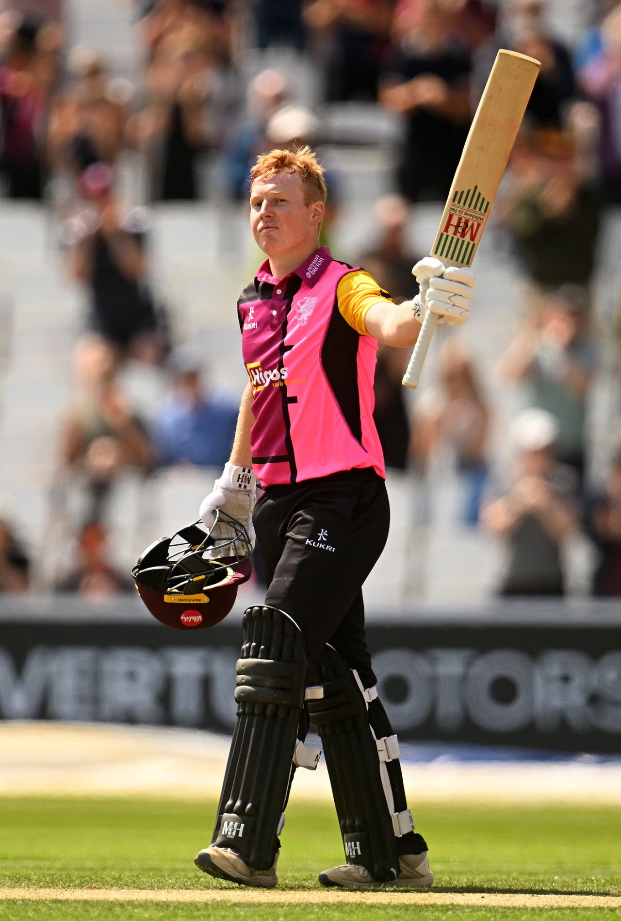James Rew notched his second List A hundred, Somerset vs Worcestershire, Metro Bank One-Day Cup, Taunton, August 6, 2023