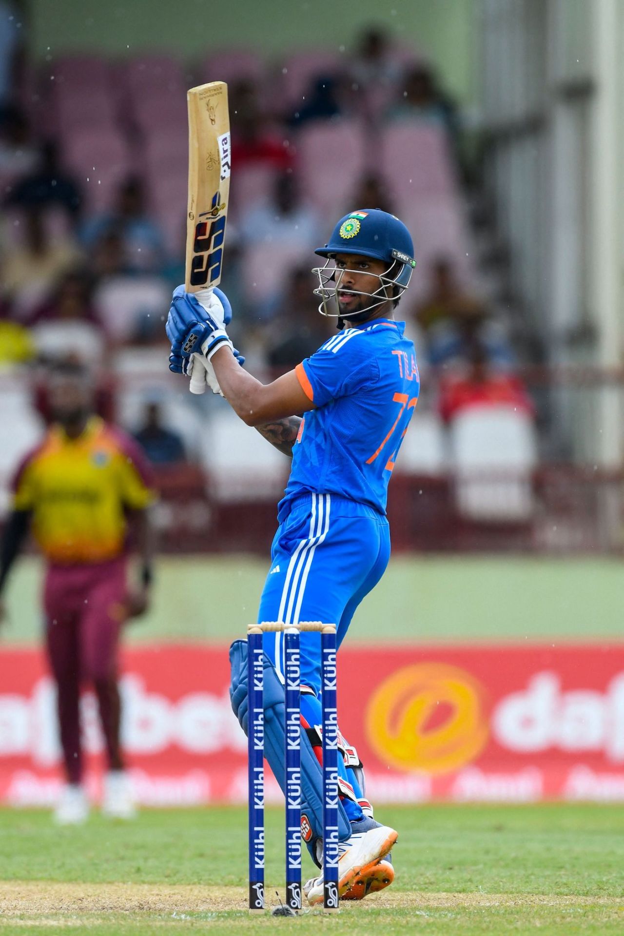 Tilak Varma had a third solid innings in a row, West Indies vs India, 3rd men's T20I, Providence, August 8, 2023
