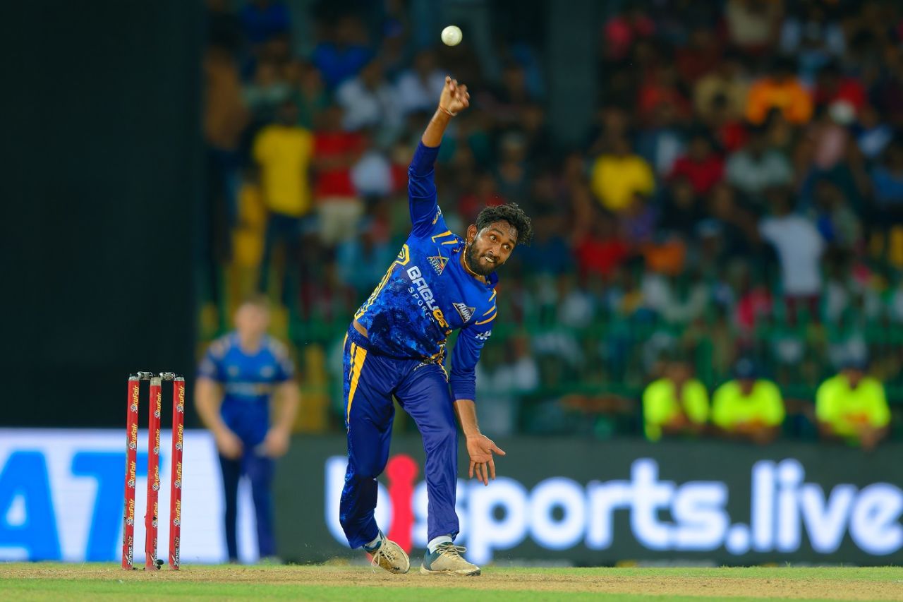Dushan Hemantha struck twice, Galle Titans vs Dambulla Aura, Lanka Premier League, Colombo, August 11, 2023