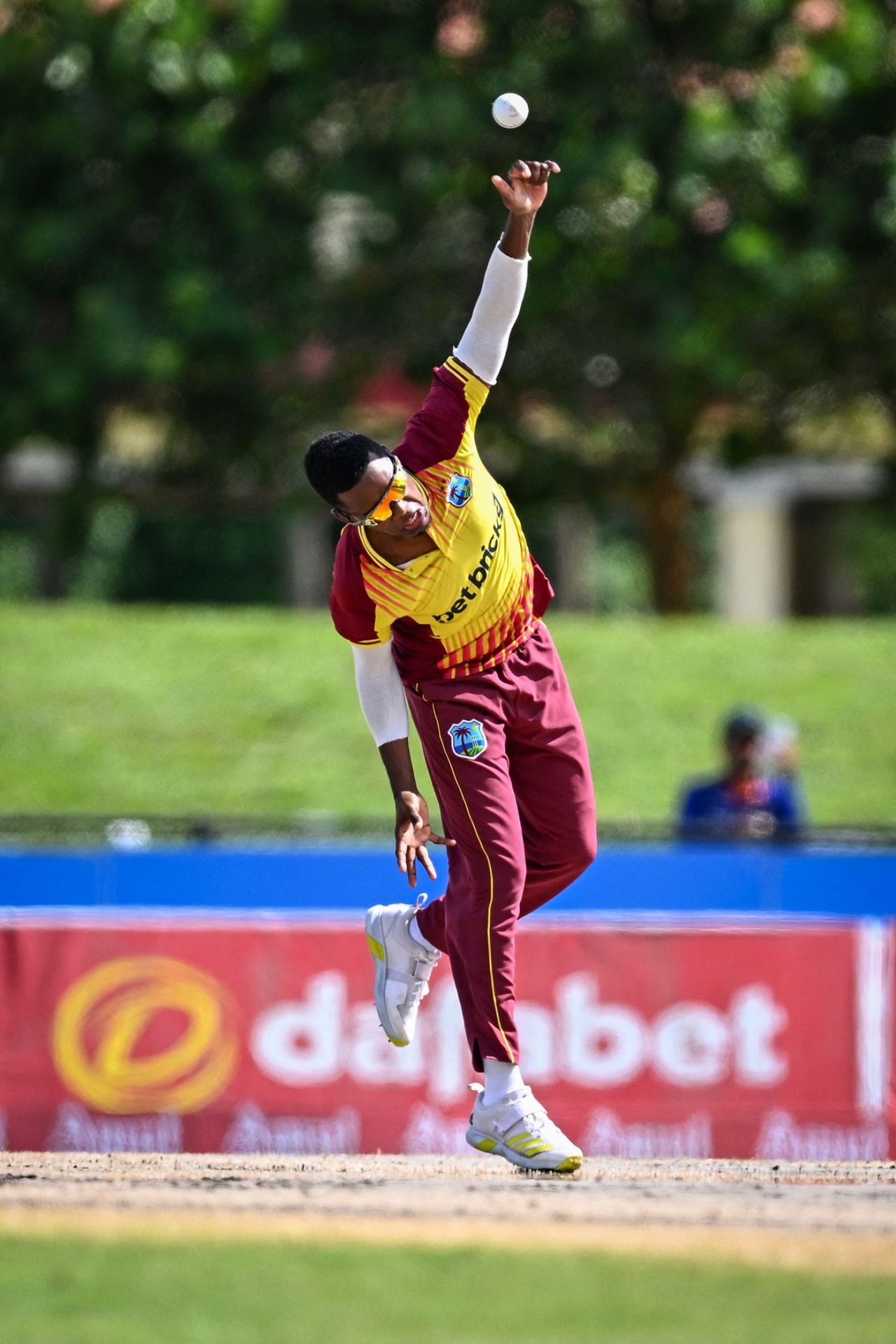 Akeal Hosein removed both of India's openers, West Indies vs India, 5th men's T20I, Lauderhill, August 13, 2023