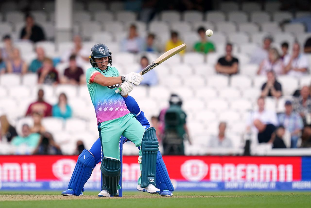 Marizanne Kapp made 30 off 24, Oval Invincibles vs London Spirit, Women's Hundred, The Oval, August 15, 2023
