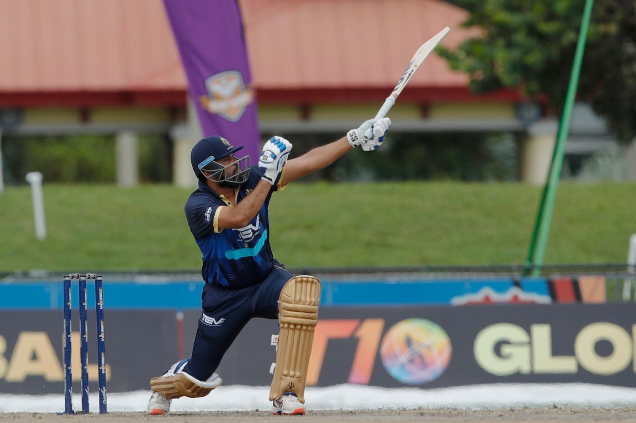 Yusuf Pathan heaves the ball into the leg side, New Jersey Triton's vs Morrisville Unity, Lauderhill, US Masters T10, August 19, 2023