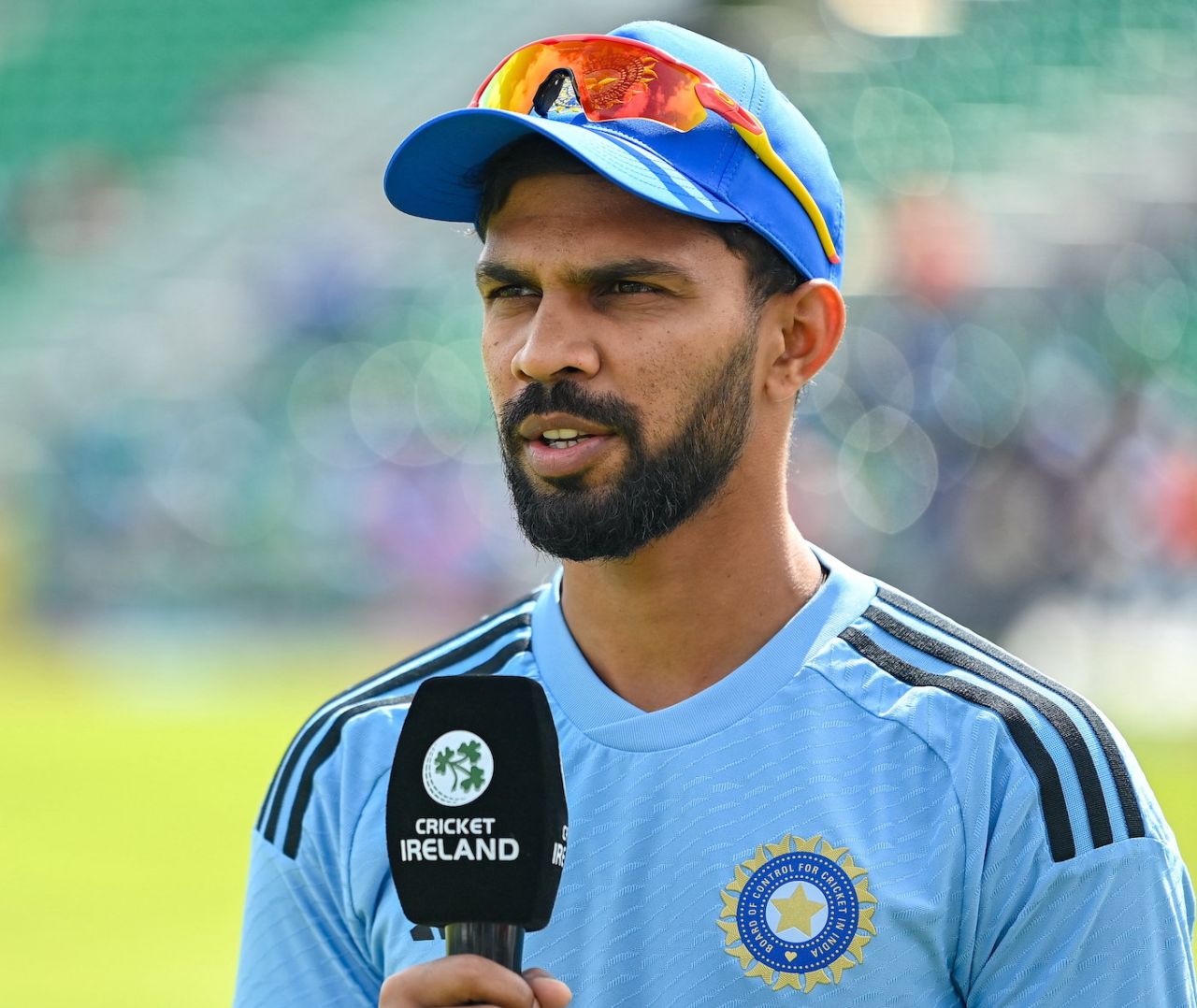Ruturaj Gaikwad gets interviewed ahead of the game, Ireland vs India, 2nd T20I, Malahide, Dublin, August 20, 2023