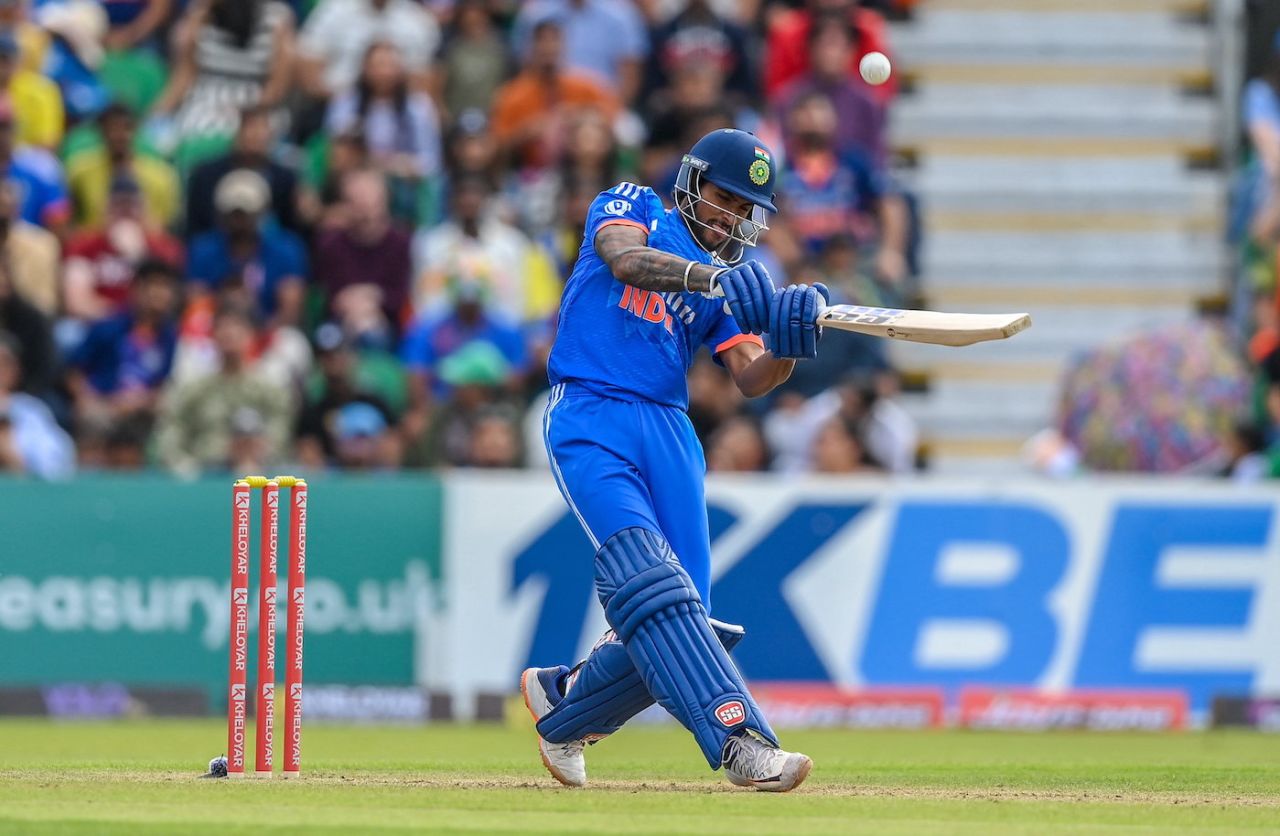 Tilak Varma holed out second ball, Ireland vs India, 2nd T20I, Malahide, Dublin, August 20, 2023