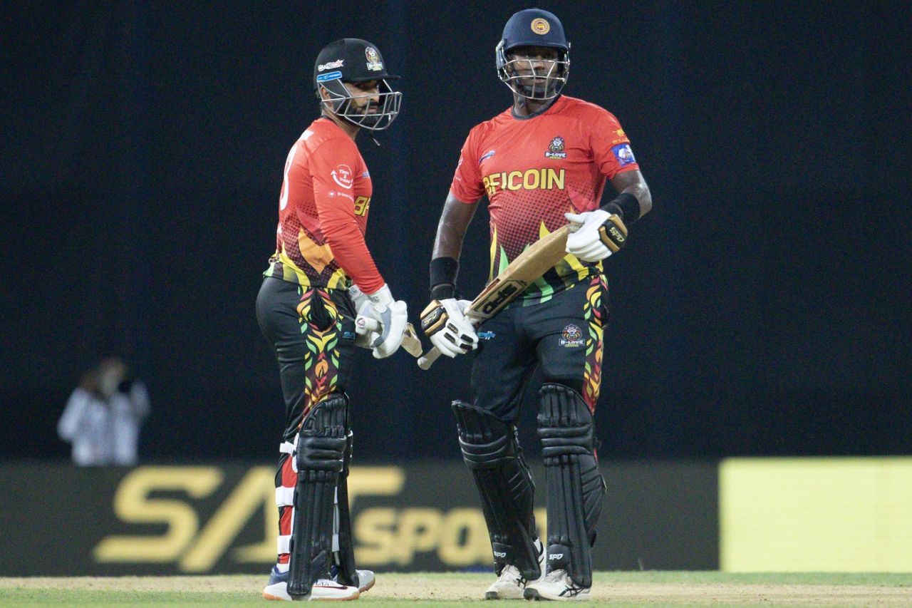 Angelo Mathews and Asif Ali added valuable runs during Kandy's chase, Dambulla Aura vs B-Love Kandy, LPL 2023, final, R Premadasa Stadium, Colombo, August 20, 2023