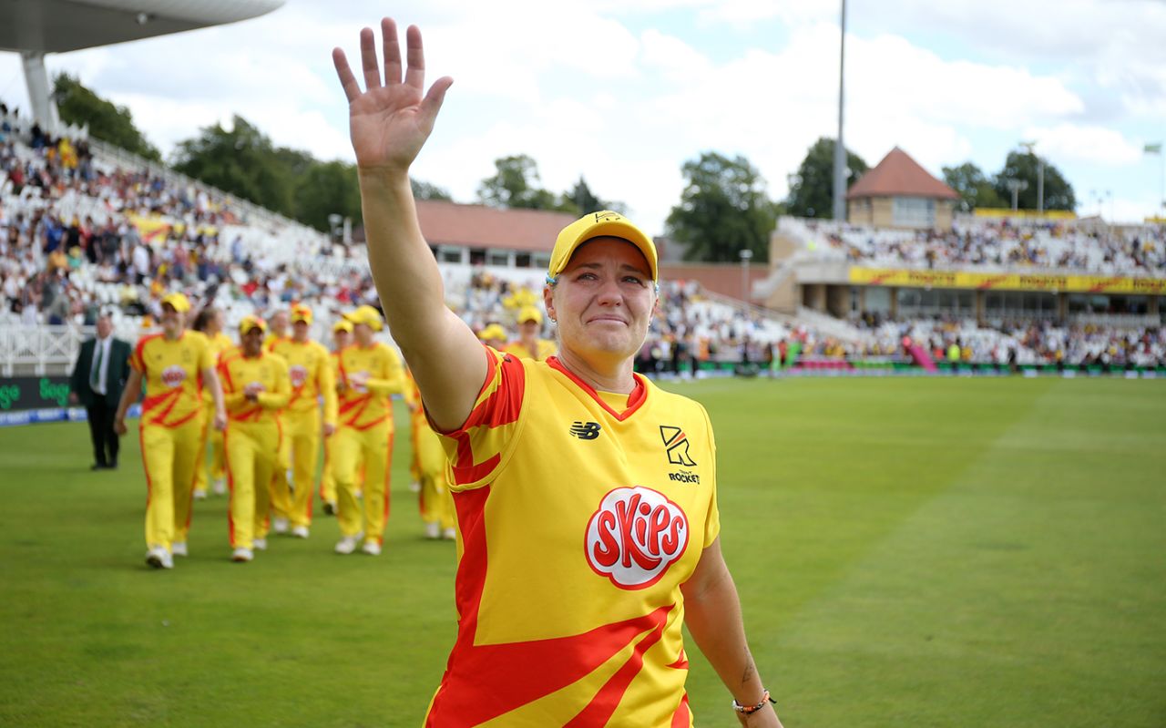 Katherine Sciver-Brunt signs off from Trent Bridge, Trent Rockets vs Birmingham Phoenix, Trent Bridge, The Hundred Women's Competition, August 19, 2023