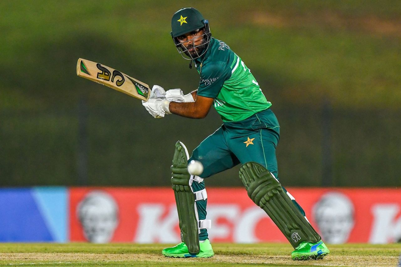 Fakhar Zaman struck five fours in his 30-run knock, Afghanistan vs Pakistan, 2nd ODI, Hambantota, August 24, 2023