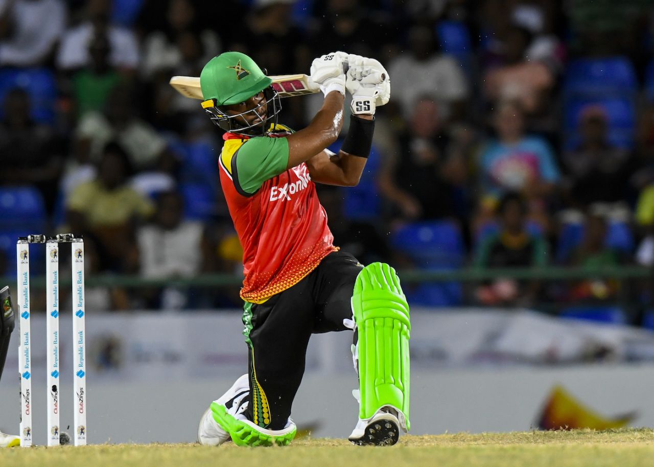 Shai Hope's fifty gave Guyana Amazon Warriors a strong total, Guyana Amazon Warriors vs St Kitts and Nevis Patriots, CPL 2023, Basseterre, August 24, 2023