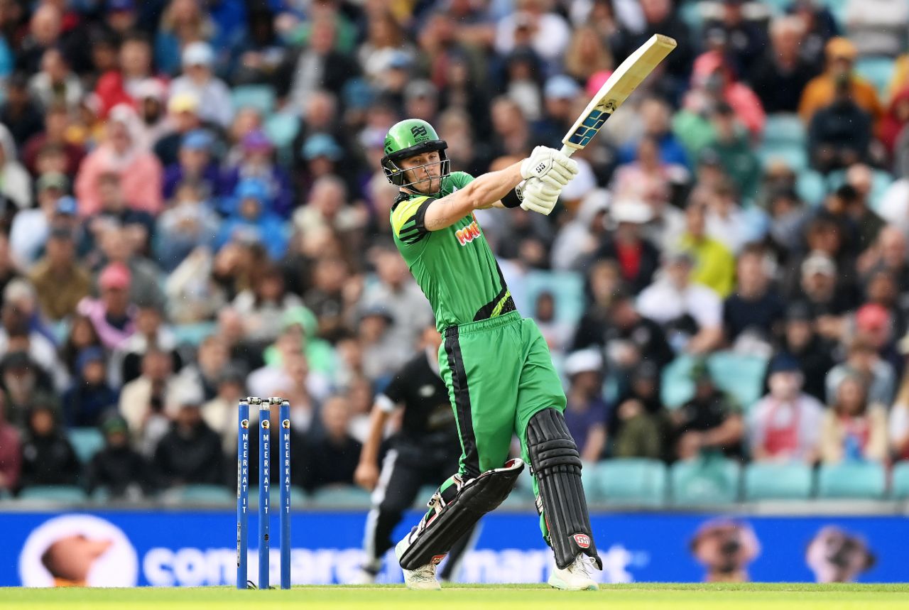 Finn Allen found the going tricky in the powerplay, Southern Brave vs Manchester Originals, Eliminator, Men's Hundred, August 26, 2023
