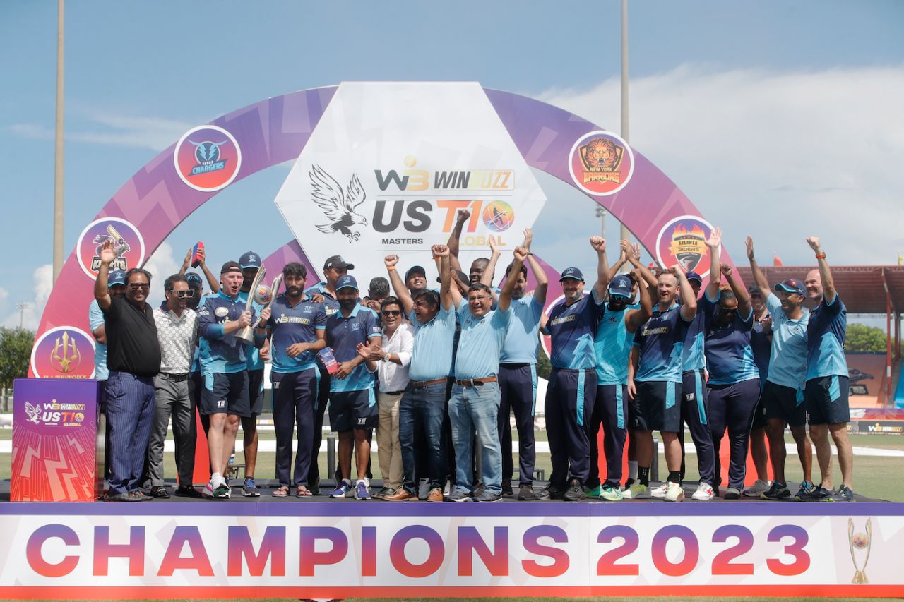 Texas Chargers had to take the Eliminator-Qualifier 2 route to get to the final, which they won, New York Warriors vs Texas Chargers, US Masters T10 final, Lauderhill, August 27, 2023