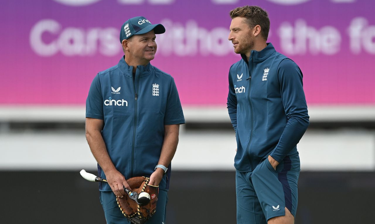 Matthew Mott and Jos Buttler were reunited after a long break in the white-ball schedule, Chester-le-Street, August 29, 2023