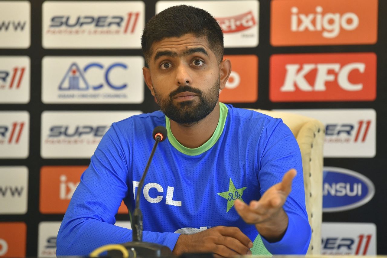 Azam Multan Babar Azam checks out the Multan surface | ESPNcricinfo.com