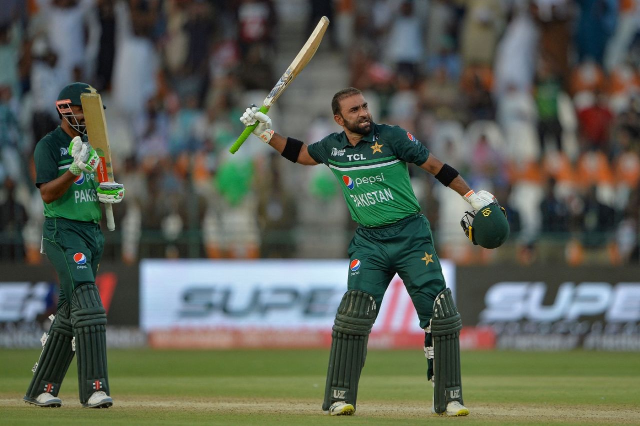 Iftikhar Ahmed bashed his maiden ODI hundred from only 67 deliveries, Pakistan vs Nepal, Asia Cup, Multan, August 30, 2023