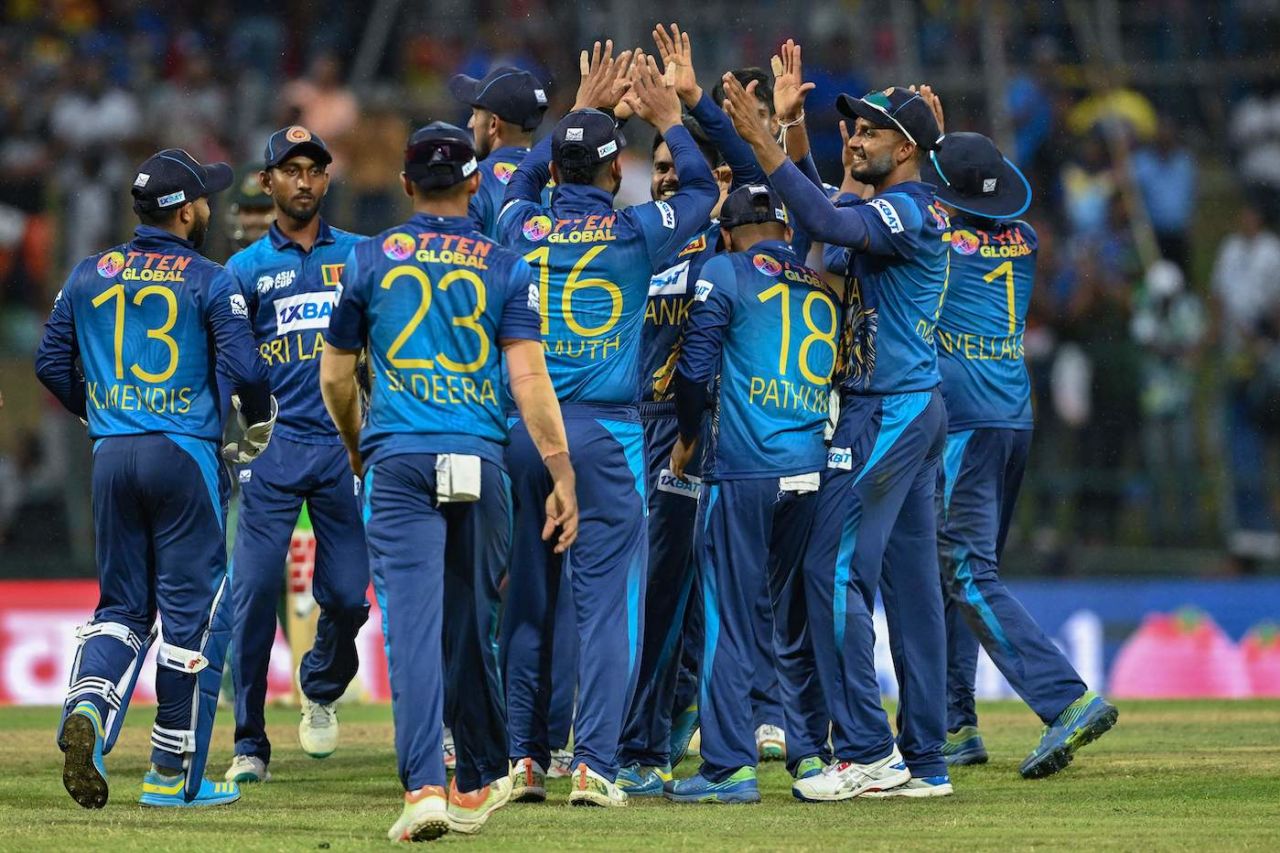 Sri Lanka took regular wickets as the evening progressed, Sri Lanka vs Bangladesh, Asia Cup, Pallekele, August 31, 2023
 