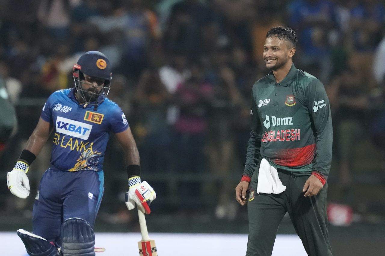 Success for Shakib Al Hasan; disappointment for Charith Asalanka, Sri Lanka vs Bangladesh, Asia Cup, Pallekele, August 31, 2023