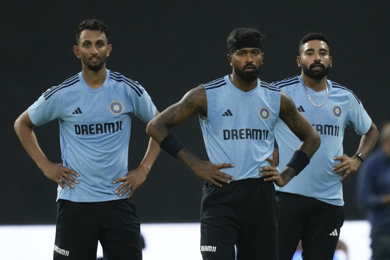 All three of Prasidh Krishna, Hardik Pandya and Mohammed Siraj could feature in India's XI, Asia Cup 2023, Pallekele, September 1, 2023