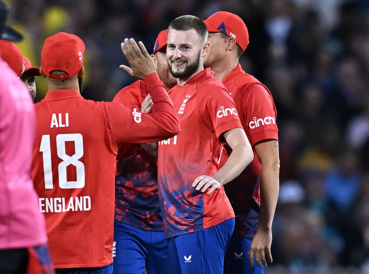 Gus Atkinson claimed a wicket with his fourth ball on debut, England vs New Zealand, 2nd T20I, Old Trafford, September 1, 2023