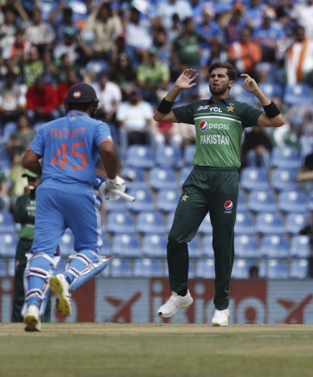 There were a few oohs and aahs early on as Shaheen Afridi hit tricky areas, India vs Pakistan, Asia Cup, Pallekele, September 2, 2023