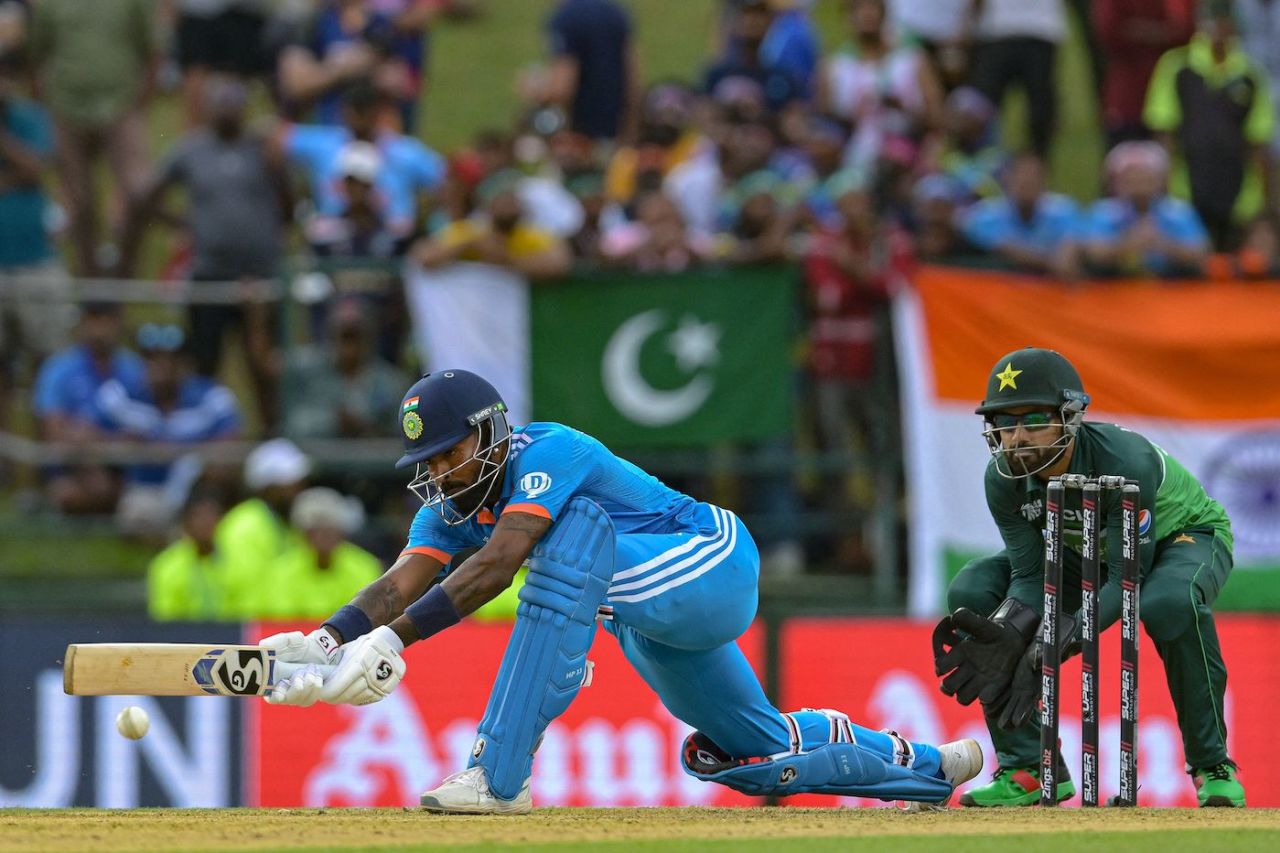 Hardik Pandya played his part in reviving the India innings alongside Ishan Kishan, India vs Pakistan, Asia Cup, Pallekele, September 2, 2023
