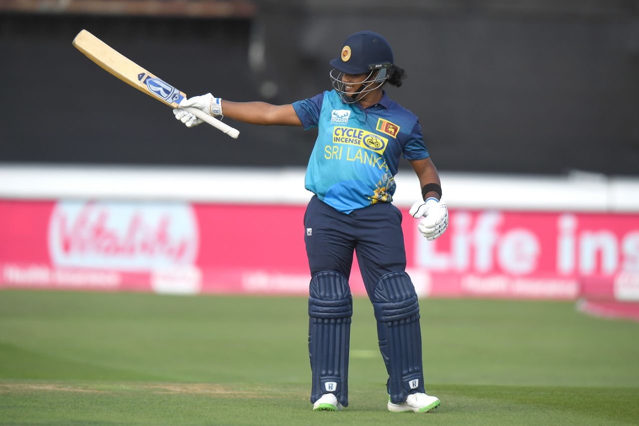 Chamari Athapaththu bossed the chase by smashing a 26-ball fifty, England vs Sri Lanka, 2nd women's T20I, Chelmsford, September 2, 2023