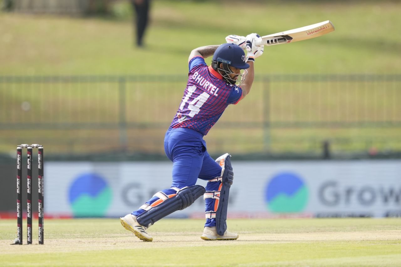 Kushal Bhurtel was the more aggressive of the two Nepal openers, India vs Nepal, Asia Cup, Pallekele, September 4, 2023