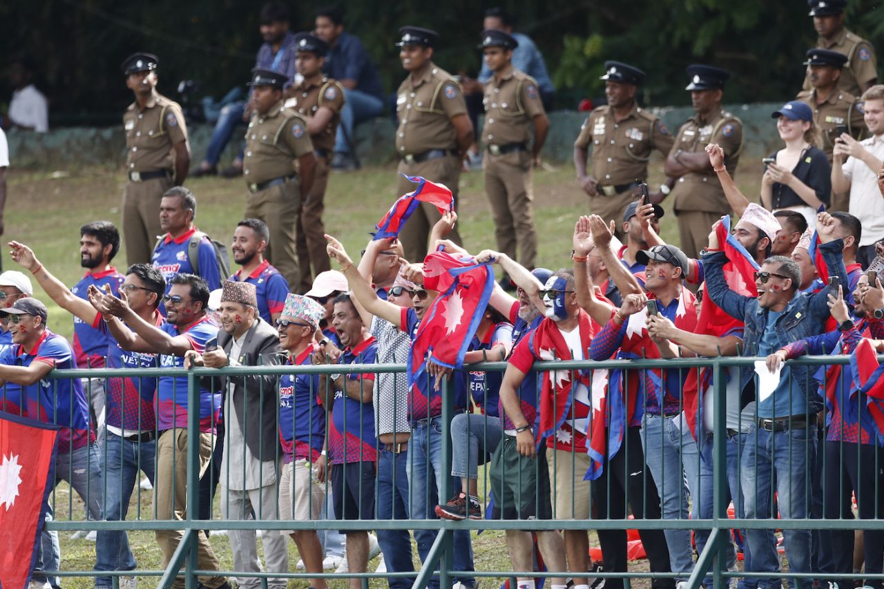 It was a huge occasion for Nepal and their fans marked the occasion with colour and noise, India vs Nepal, Asia Cup, Pallekele, September 4, 2023