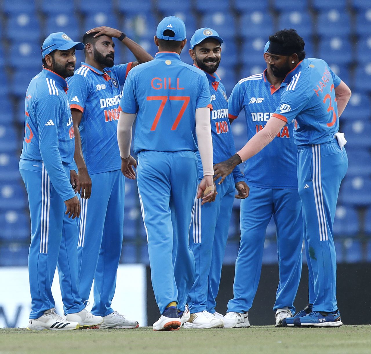 Mohammed Siraj got among the wickets in the middle overs of Nepal's innings, India vs Nepal, Asia Cup, Pallekele, September 4, 2023