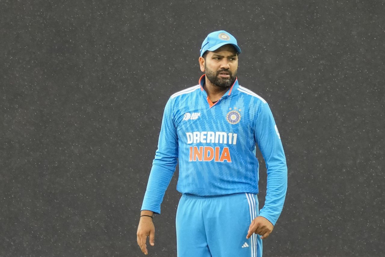 Catches going down, the non-stop drizzle... Rohit Sharma had a lot to be displeased about, India vs Nepal, Asia Cup, Pallekele, September 4, 2023