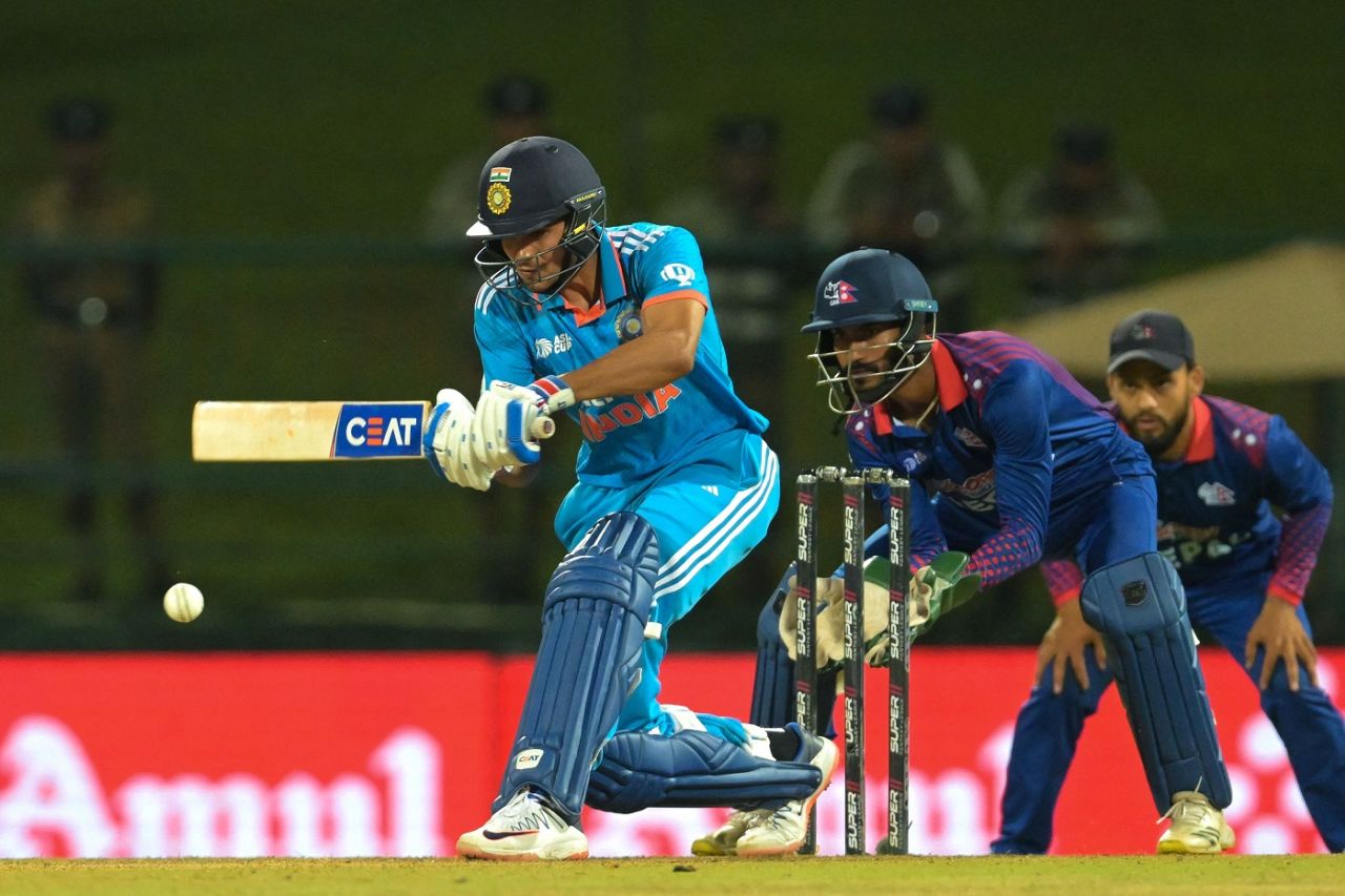 Shubman Gill got to his fifty in 47 balls, India vs Nepal, Asia Cup, Pallekele, September 4, 2023