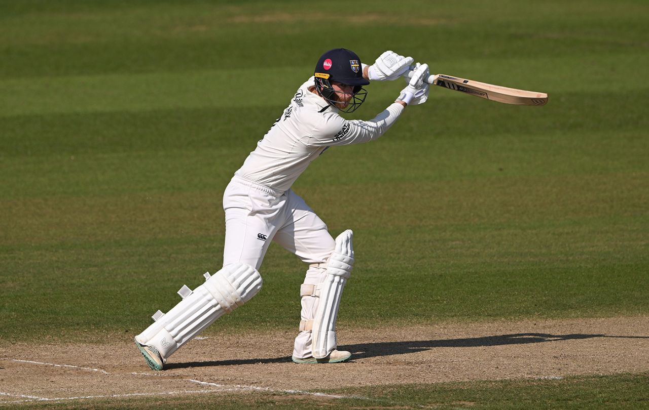 Graham Clark made his second century of the season, Durham vs Sussex, County Championship, Division Two, September 5, 2023