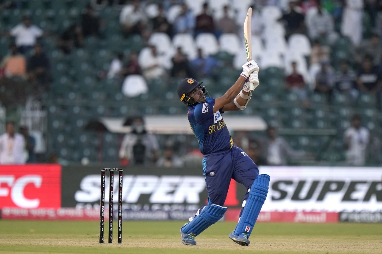 Maheesh Theekshana made a handy contribution from No. 9, Afghanistan vs Sri Lanka, Asia Cup, Lahore, September 5, 2023