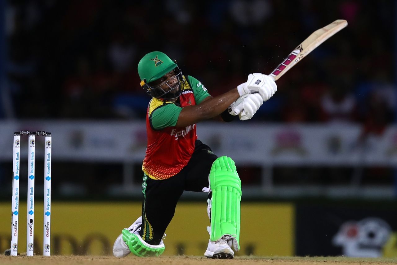 Shai Hope's 40-ball 51 helped Guyana Amazon Warriors post their fourth win, Guyana Amazon Warriors vs Trinbago Knight Riders, CPL, Port-of-Spain, September 6, 2023
