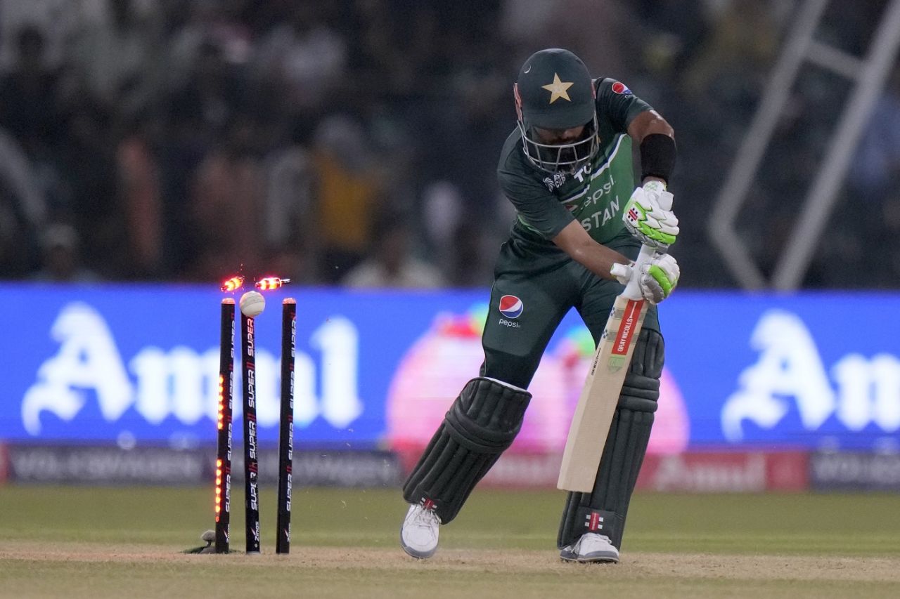 Babar Azam is bowled, Pakistan vs Bangladesh, Asia Cup, Super Fours, Lahore, September 6, 2023