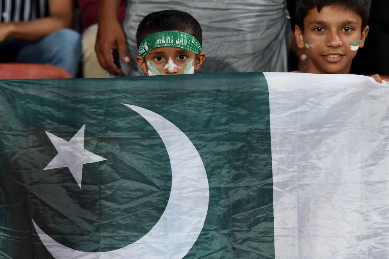 A couple of young Pakistani fans show their support, Pakistan vs Bangladesh, Asia Cup, Super Fours, Lahore, September 6, 2023