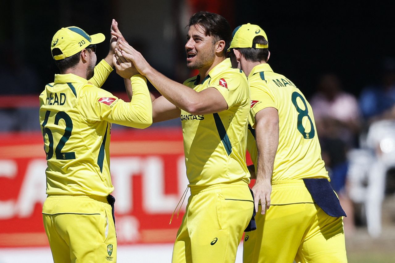 Marcus Stoinis made the opening breakthrough, South Africa vs Australia, 1st ODI, Bloemfontein, September 7, 2023
