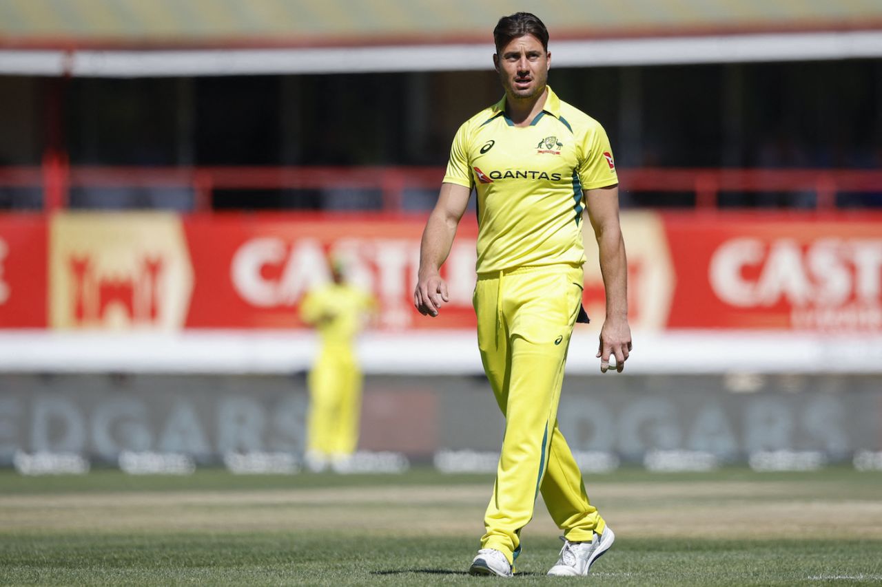 Marcus Stoinis was one of Australia's opening bowlers, South Africa vs Australia, 1st ODI, Bloemfontein, September 7, 2023