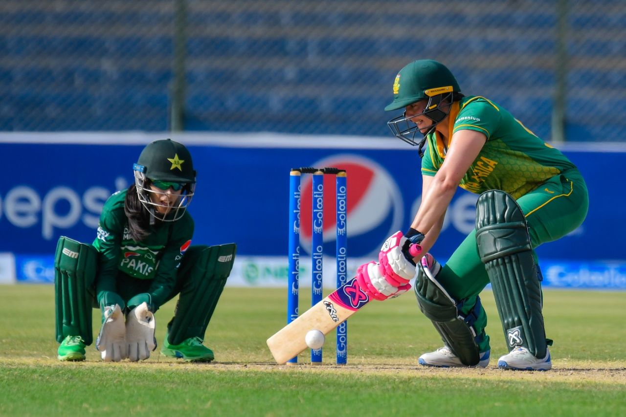 Sune Luus got to her fifty off 65 deliveries, Pakistan vs South Africa, 1st Women's ODI, Karachi, September 8, 2023