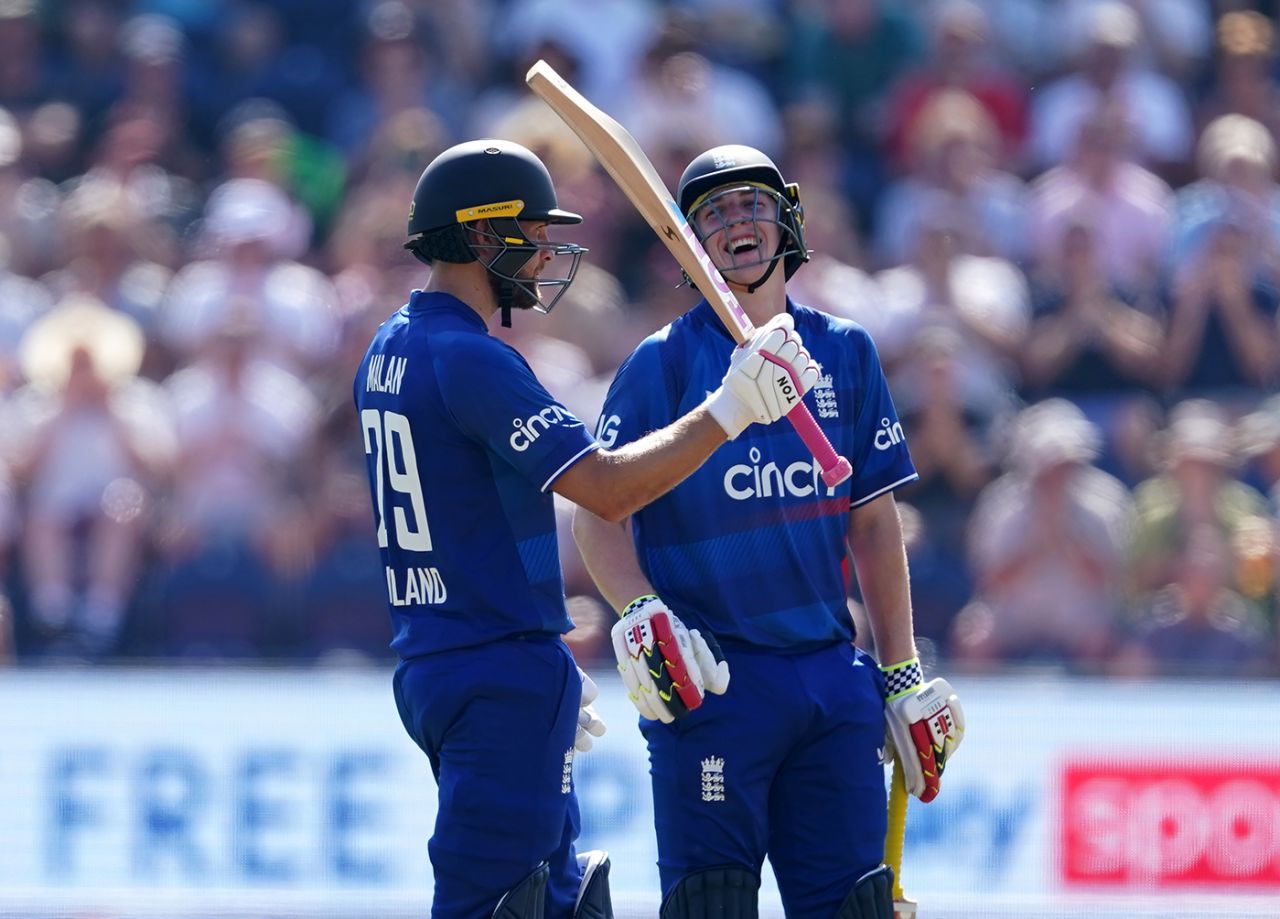 Dawid Malan brought up a 48-ball half-century, England vs New Zealand, 1st ODI, Cardiff, September 8, 2023