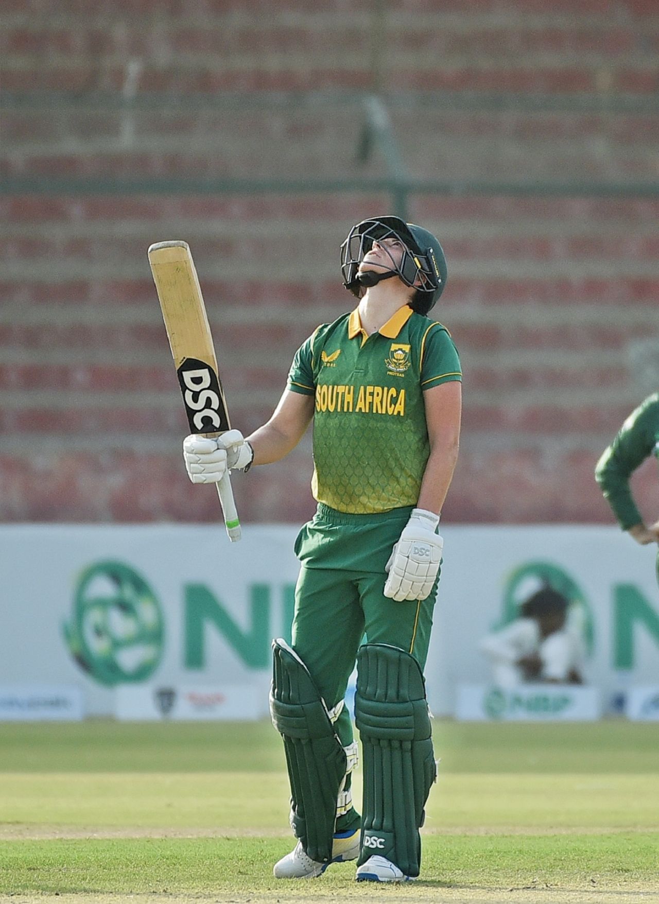 Marizanne Kapp celebrates her fifty, Pakistan vs South Africa, 1st Women's ODI, Karachi, September 8, 2023