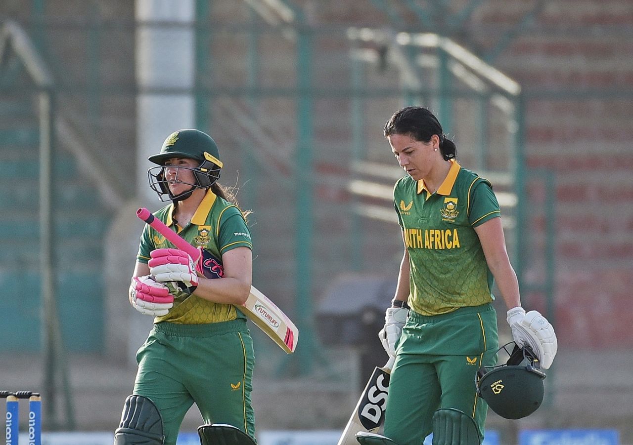 Sune Luus and Marizanne Kapp added 183 runs for the fourth wicket, Pakistan vs South Africa, 1st Women's ODI, Karachi, September 8, 2023