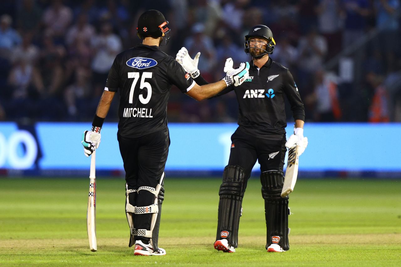 Daryl Mitchell and Devon Conway routed England with a century apiece, England vs New Zealand, 1st ODI, Cardiff, September 8, 2023