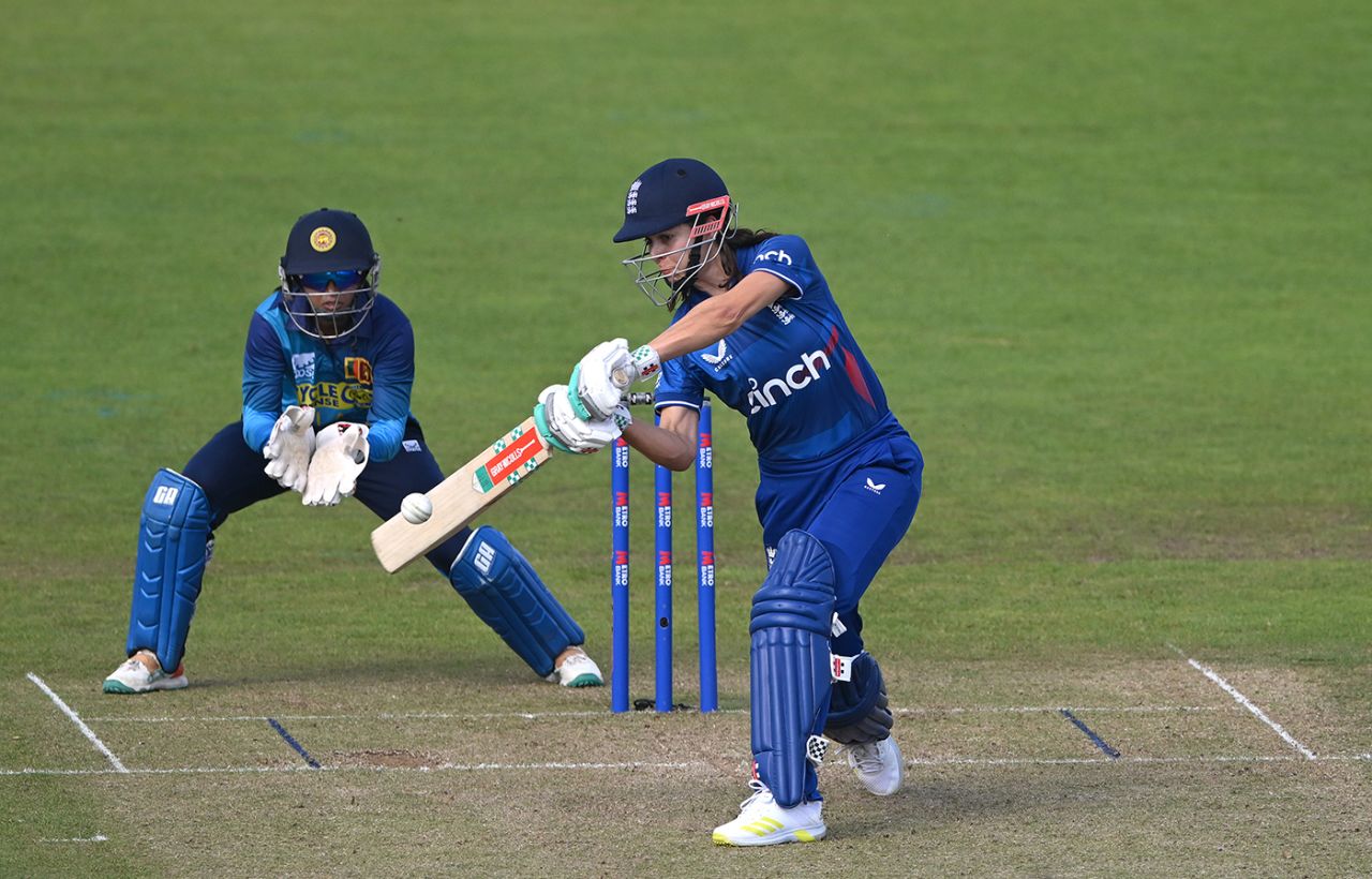 Debutant Maia Bouchier helped knock off the winning runs, England vs Sri Lanka, 1st women's T20I, Chester-le-Street, September 9, 2023
