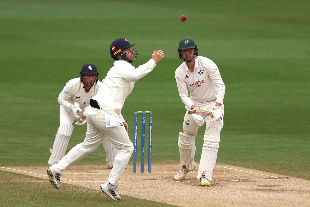 Lyndon James dug in for two-and-a-half hours, Kent vs Nottinghamshire, LV= Insurance County Championship Division 1, Canterbury, September 13, 2023