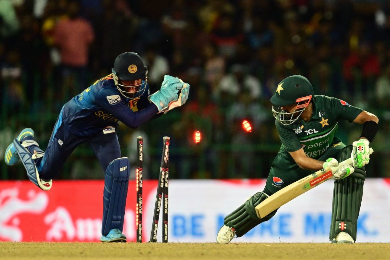 Kusal Mendis stumped Babar Azam in a flash, Sri Lanka vs Pakistan, Super Four, Asia Cup, Colombo, September 14, 2023