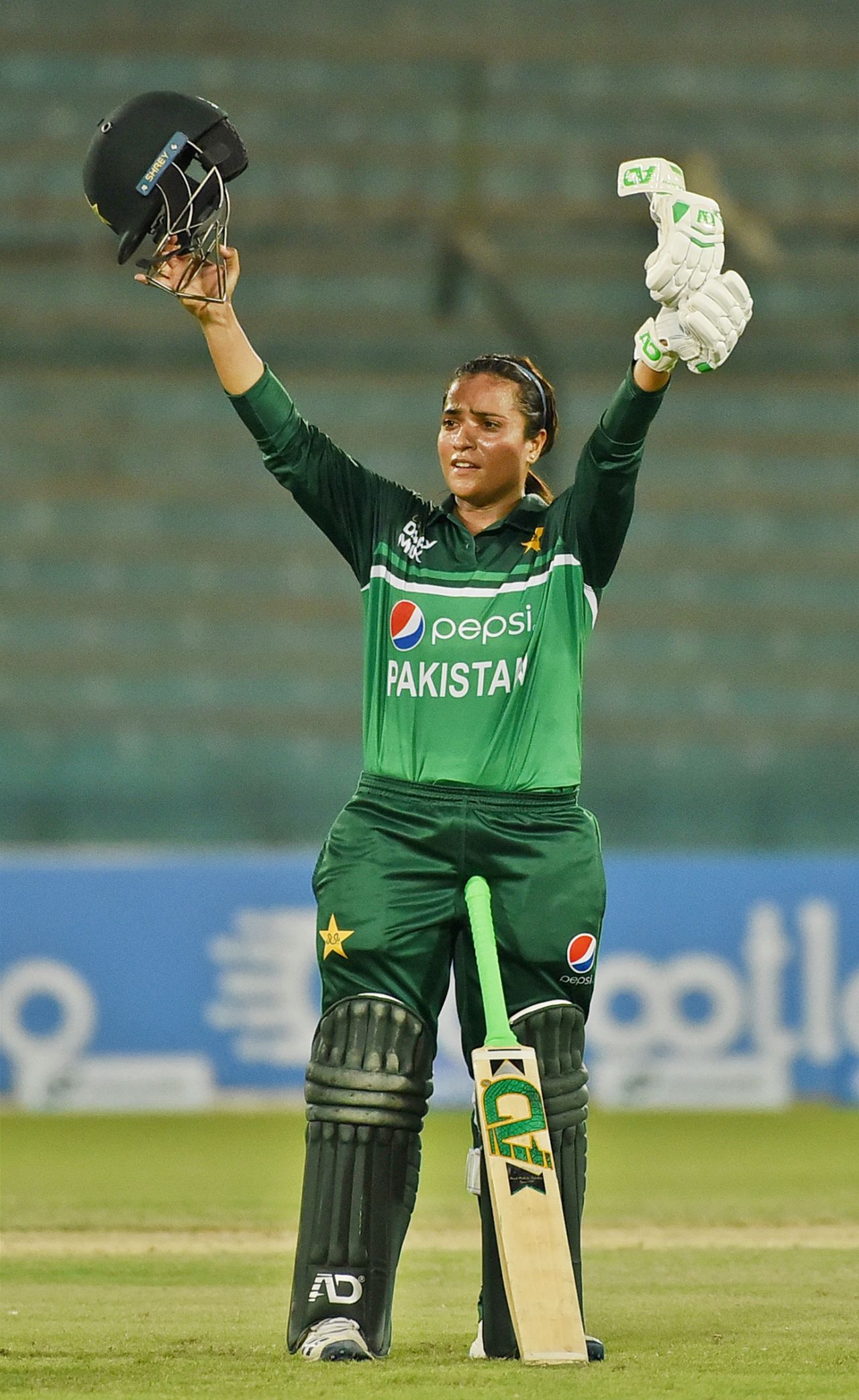 Sidra Ameen scored her sixth ODI half-century, Pakistan vs South Africa, 3rd women's ODI, Karachi, September 14, 2023