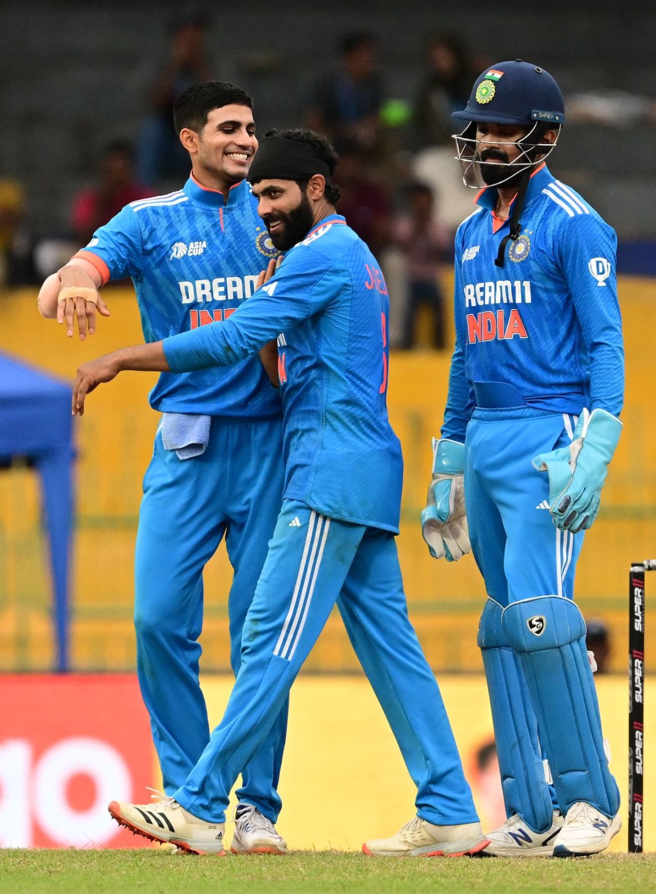 Ravindra Jadeja sent back Shamim Hossain for his 200th ODI wicket, Bangladesh vs India, Asia Cup Super Four, Colombo, September 15, 2023