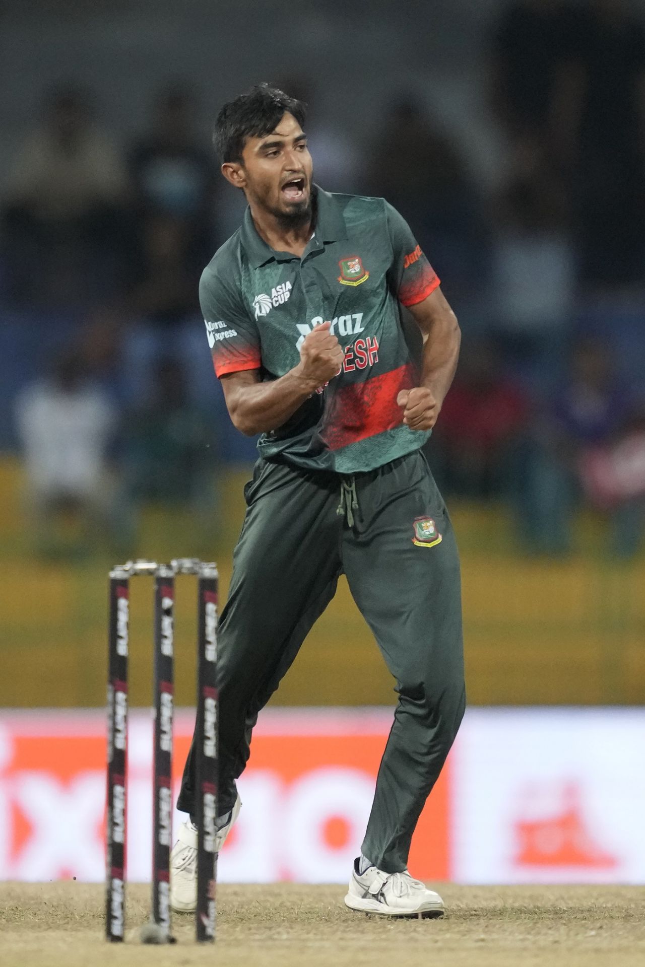 Tanzim Hasan Sakib struck with his second ball, sending back Rohit Sharma for a duck, Bangladesh vs India, Asia Cup Super Four, Colombo, September 15, 2023
