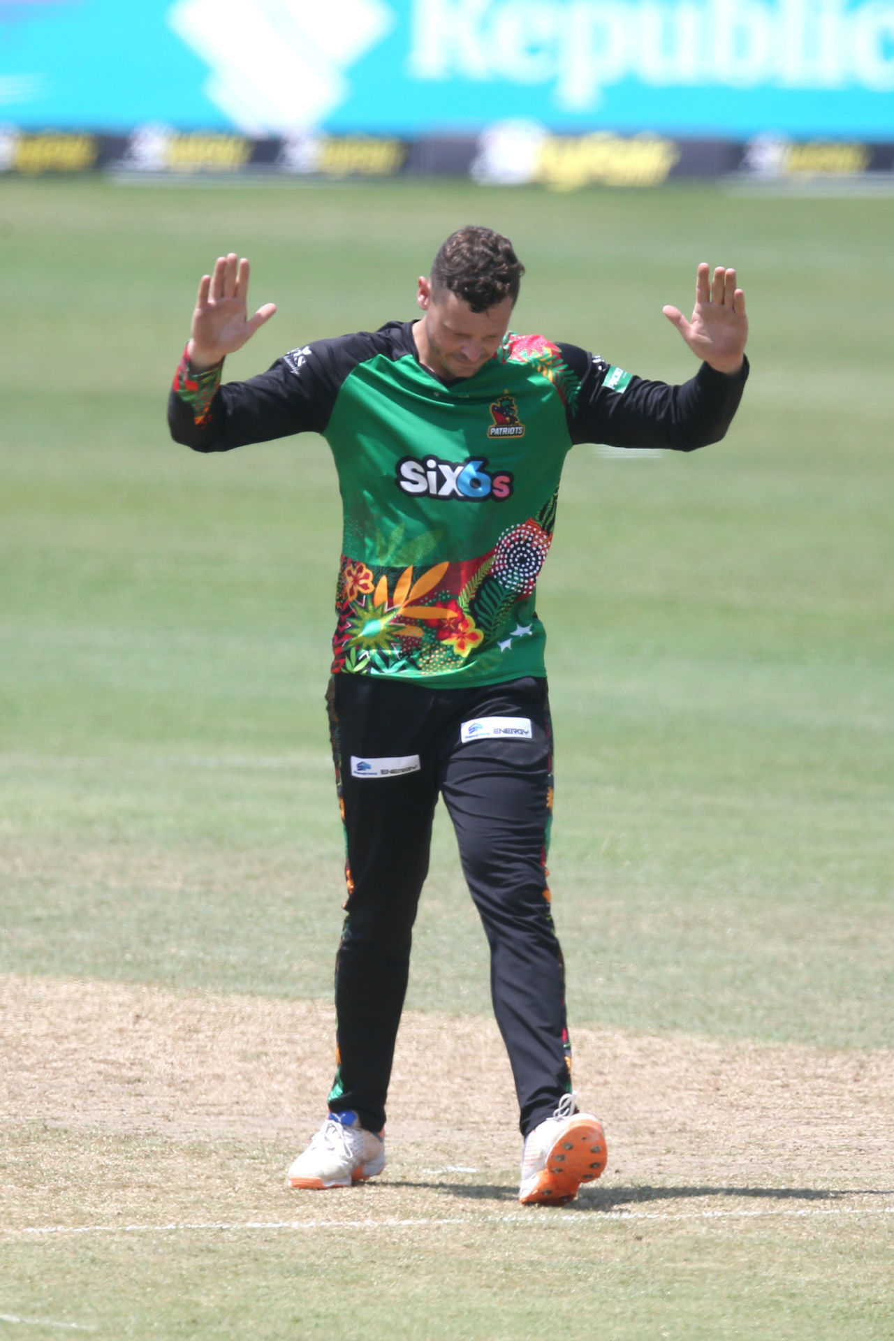 George Linde finished with 2 for 33, Jamaica Tallawahs vs St Kitts and Nevis Patriots, Providence, CPL, September 16, 2023