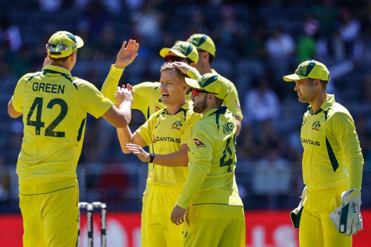 Nathan Ellis was the first bowler to strike in the game, South Africa vs Australia, 5th ODI, Johannesburg, September 17, 2023